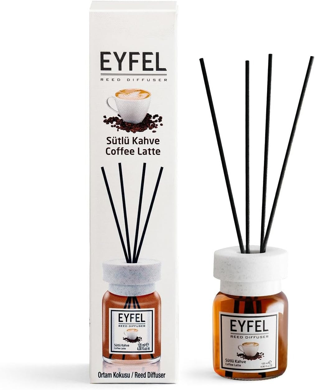 EYFEL Home Fragrance - Coffee Latte 120ml (4 Fl.Oz.)